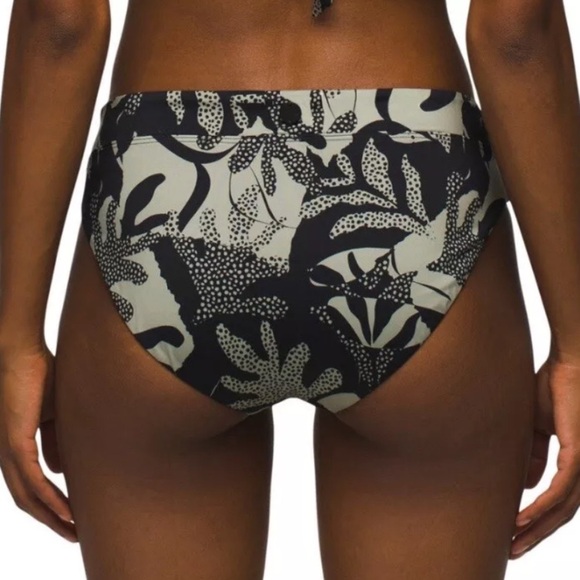 🌻NEW w.tags prAna GEMMA Reversible Swim Bottom in Seaside + Black Size Large - Picture 4 of 11
